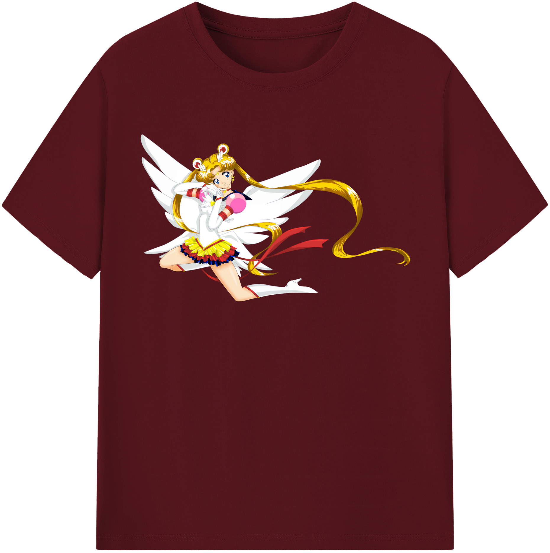 （画像用） 美少女戦士セーラームーン 月野 うさぎ つきの うさぎ Sailor Moon Tsukino Usagi 綿100％半袖Tシャツ（フロントプリント）